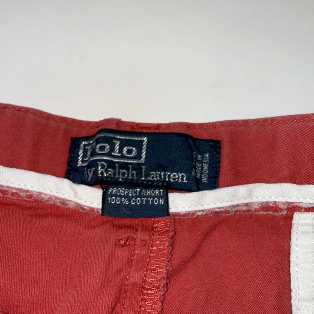 Vintage Polo Ralph Lauren Shorts Mens Size 34 Red Chino Y2K Style